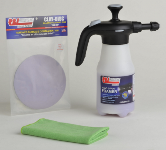 RBL 12041 - Foaming Detail Wax / Clay Promo Kit - Mitt