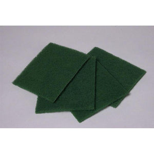 Scrub Pad - Green 4.5" x 6" (10 Pads/Pack)-Steel Wool & Abrasives-Hi Tech Industries-HT-4510