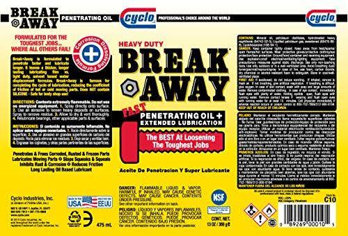 Cyclo Break Away Penetrating Oil (6 Pack) – Discount Car Care Products