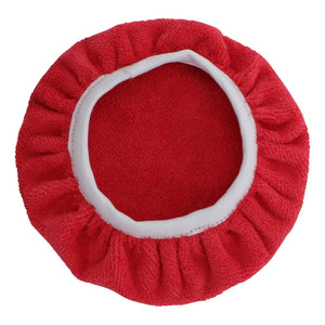 Microfiber Cloth Bonnet - 6" Red-Bonnets-Hi Tech Industries-HT-14MFR