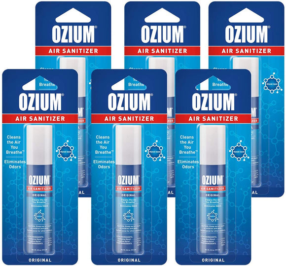 Ozium Air Sanitizer Spray 0.8 oz Orignal (6 Pack)