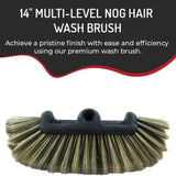 Noghair Multi-Level Wash Brush