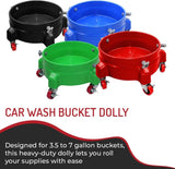 Bucket Dolly with 360° Swivel Casters