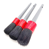 3 Piece Natural Boar Bristle Detail Brush Set