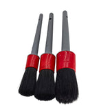 3 Piece Natural Boar Bristle Detail Brush Set