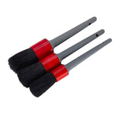 3 Piece Natural Boar Bristle Detail Brush Set