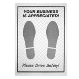 Dimpled Poly Paper Floor Mats - 250 ct. box