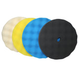 Hi-Buff® 8” Waffle Foam Buffing Pads with Recessed Back