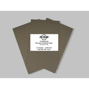 Microgrit Wet/Dry Finishing Paper - 1200 Grit - 25 Pack - 9"x5.5"-Steel Wool & Abrasives-Hi Tech Industries-MG1225