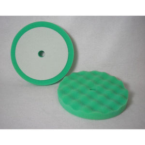 Soft Polish Green Velcro Waffle Foam - 8" (2/Pk)-Buffing Equipment & Supplies-Hi Tech Industries-HB-4FC