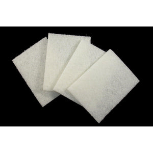Scrub Pad - White 4.5" x 6" (10 Pads/Pack)-Steel Wool & Abrasives-Hi Tech Industries-HT-4510W