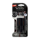Scents Luxe Collection Vent Clips, Car Air Freshener, 2-Pack-Air Fresheners-Scents-Carbon Fiber-806709