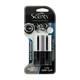 Scents Luxe Collection Vent Clips, Car Air Freshener, 2-Pack-Air Fresheners-Scents-Brushed Silver-806711