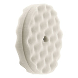 Double Sided Waffle Foam Buffing Pads 8"-Hi-Buff® Foam Pads-Hi Tech Industries-White Heavy Cut-HB 120XW