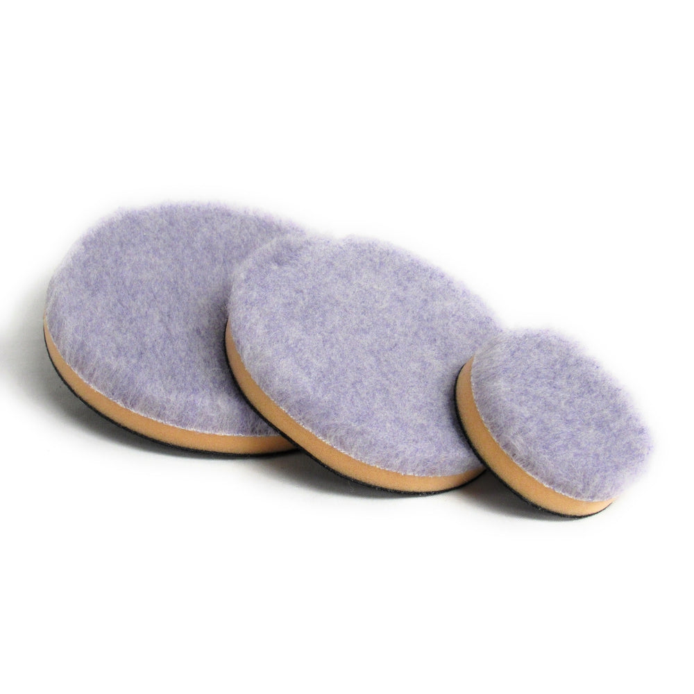 Purple Foamed Wool Pad with Foam Backer – Discount Car Care Products