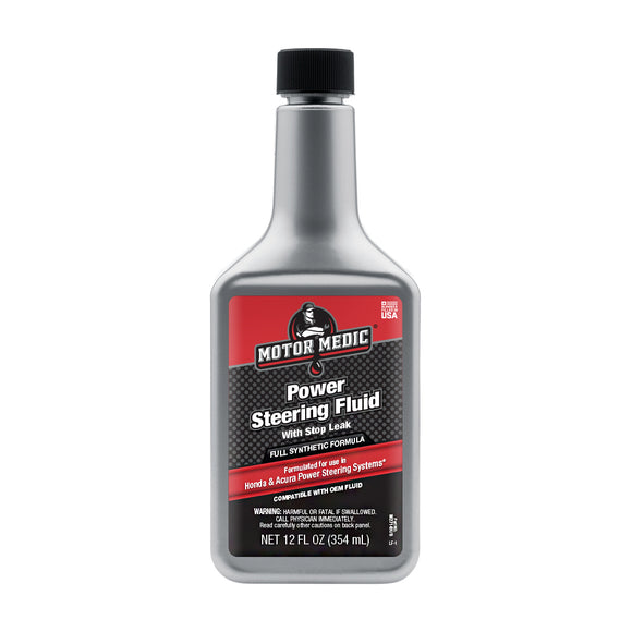 Motor Medic Power Steering Fluid with Stop Leak for Honda and Acura M2714H/6