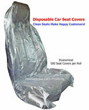 HD Disposable Car Seat Covers, .7 mil, 250pcs per Roll