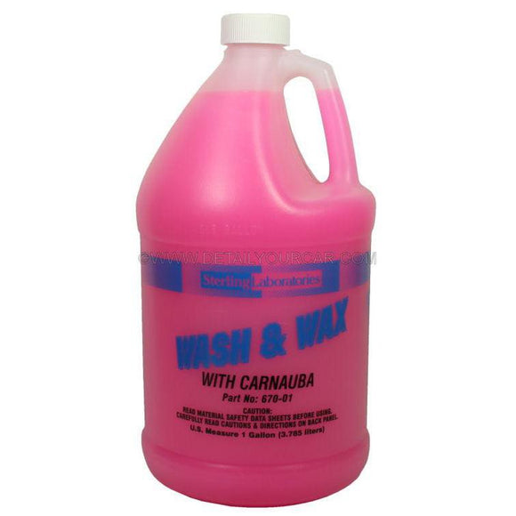 Sterling Laboratories Car Wash and Wax-Automotive Detailing Chemicals-Sterling Laboratories-1 Gallon-670-01