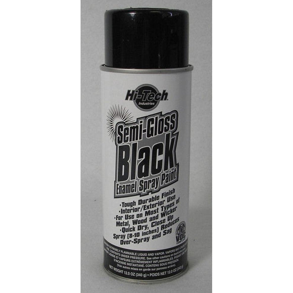 Semi-Gloss Black Enamel-Paints, Coatings, & Dressings Aerosols-Hi Tech Industries-HT 1824