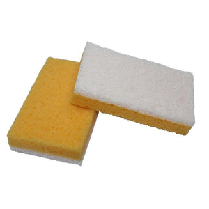 HD Scrub Sponge - White (12/pack)-Sponges-Hi Tech Industries-WX-12