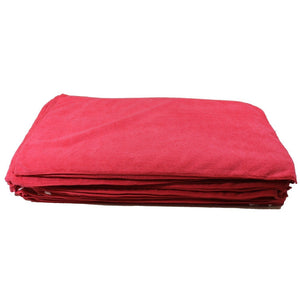 Deluxe Detailing Towel Value Pack - 15" x 25" Red-Microfiber-Hi Tech Industries-DDT-50RED