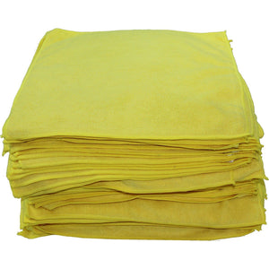 Microfiber Towels 16" x 16" Yellow-Microfiber-Hi Tech Industries-HT-20-100Y